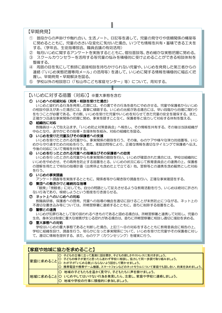 R７湯山小学校いじめ防止基本方針（HP用）.pdfの2ページ目のサムネイル